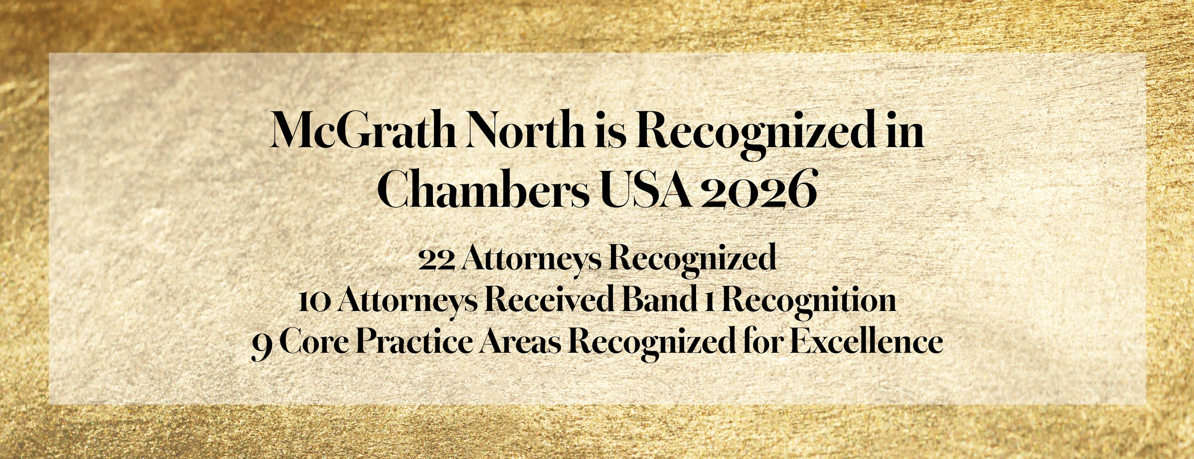 McGrath North is Recognized in Chambers USA 2026